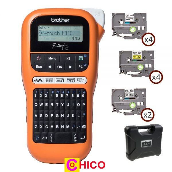 Máy in nhãn Brother PT- E110-Máy in nhãn cầm tay công nghiệp
