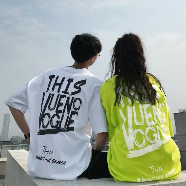 [S02][HÌNH THẬT] Áo thun nữ nam unisex căp đôi áo phông nữ tay lỡ This VUENO VOGUE chuẩn shop đẹp cá tính-BT070