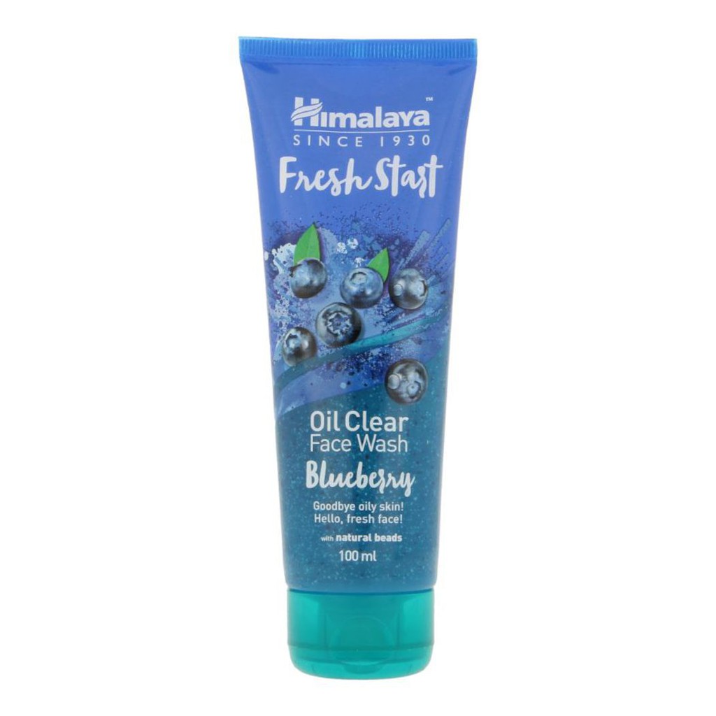 Sữa rửa mặt kiểm soát dầu, chống lão hóa Himalaya Fresh Start Oil Clear Blueberry Face Wash 100ml