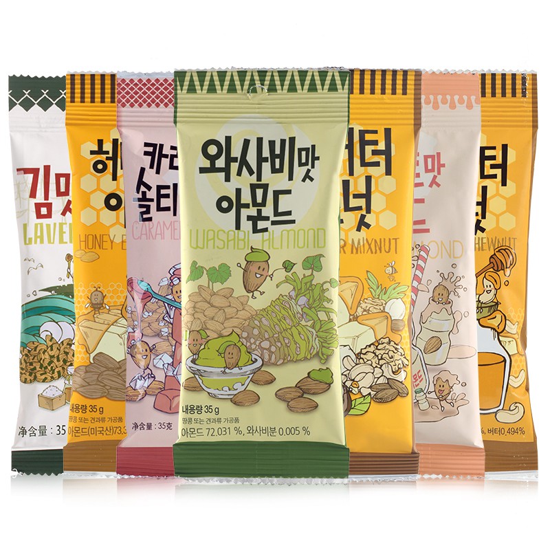 ( Bán sỉ ) Lốc 12 gói Hạnh nhân Tom's Farm tẩm vị 30gr