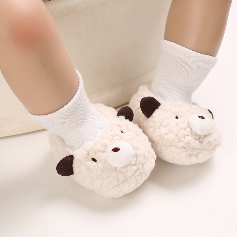 Giày Bốt Cotton Mềm Mại Thoải Mái Chống Trượt Giữ Ấm Cho Bé Trai Gái Sơ Sinh