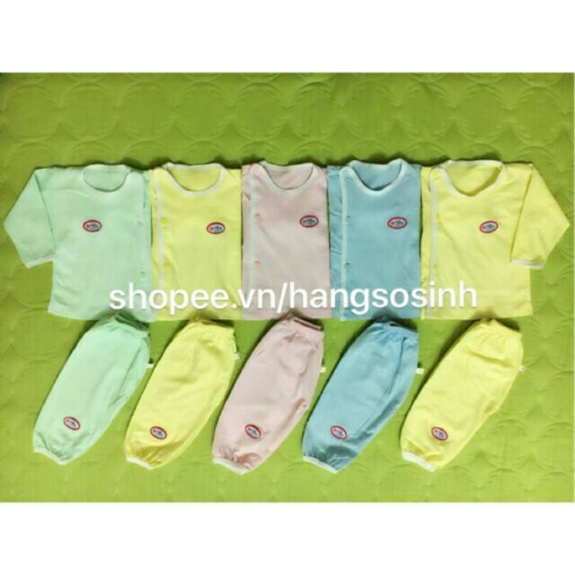 Set 5 bộ sơ sinh dài tay (cotton mềm)