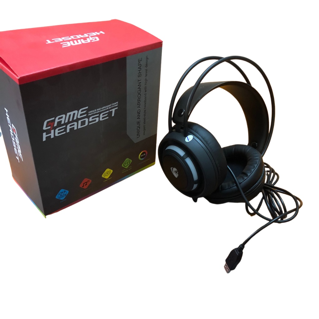 Tai nghe gaming có dây chụp tai HEADSET có mic Jack Cắm USB âm thanh 7.1 Fullbox