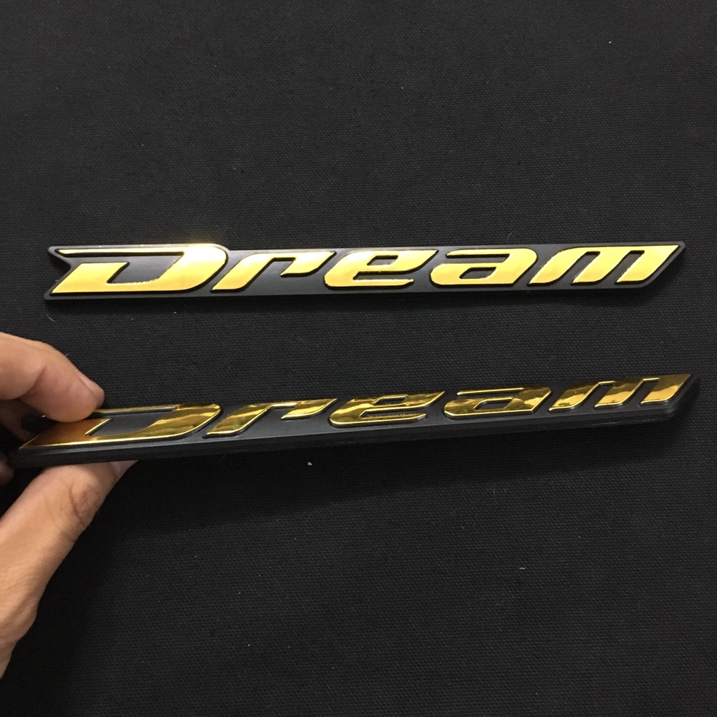 (TEM DECAL) BỘ TEM NỖI CHỮ DREAM DÁN TÂN TRANG XE NHƯ MỚI