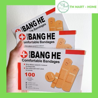 Băng gâu, băng cá nhân urgo hộp 100 cái nhiều kích thước [Hàng loại 1]