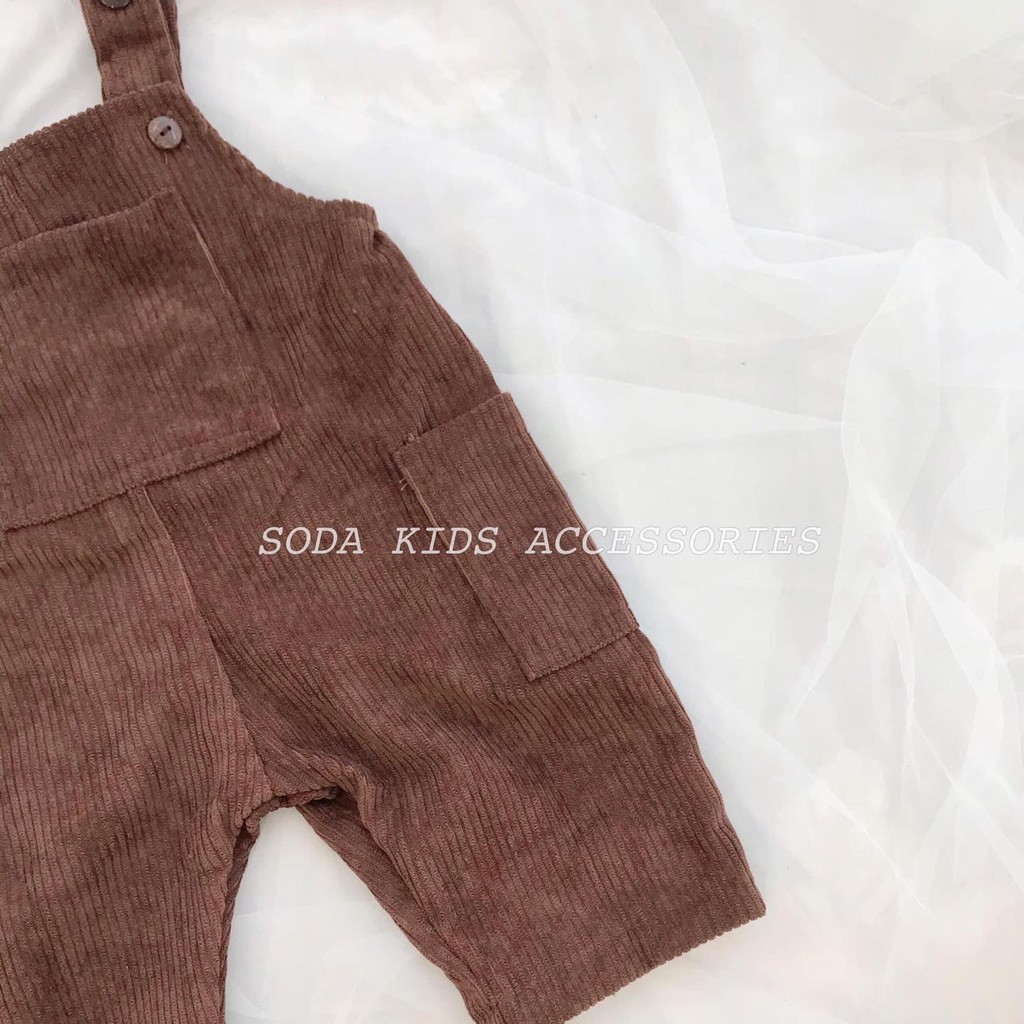 (ẢNH THẬT) yếm nhung nâu vintage