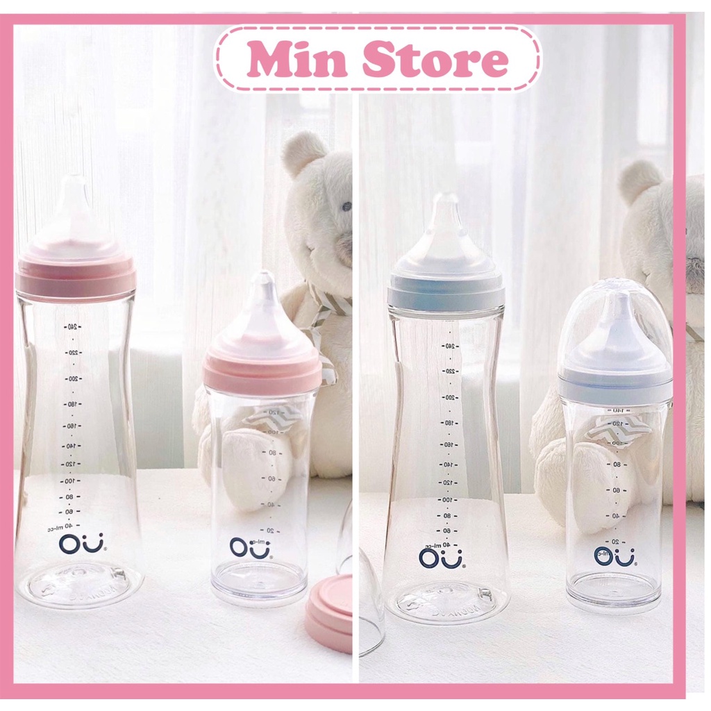 Bình sữa OU Wish Hàn Quốc Cao Cấp 90ml 140ml 260ml