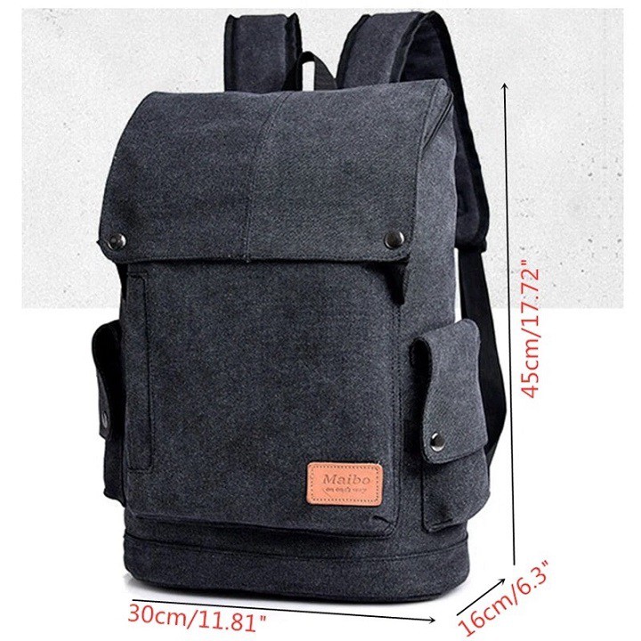 Ba lô thương hiệu Canvas (Vải bố) cao cấp cho cả nam và nữ có ngăn đựng laptop Thời trang mã 6721 nhiều màu