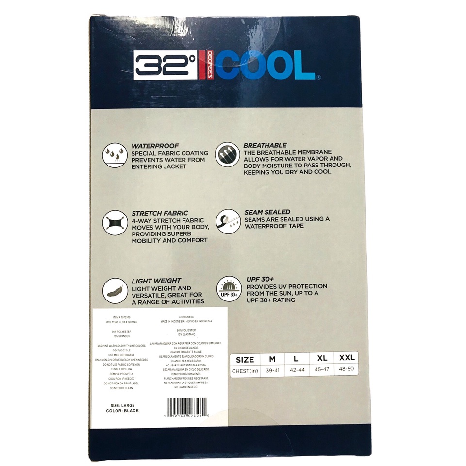 ÁO KHOÁC NAM 32 ĐỘ COOL ĐI MƯA VÀ NẮNG CÓ MŨ TRÙM ĐẦU - SIZE M & L