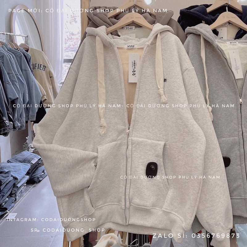 áo khoác nỉ In dây to lót lông kéo khoá | BigBuy360 - bigbuy360.vn