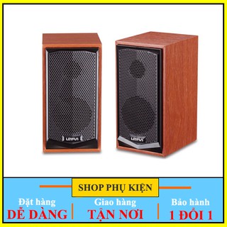 Loa vi tính m22 loyfun chất liệu gỗ , âm thanh trong trẻo