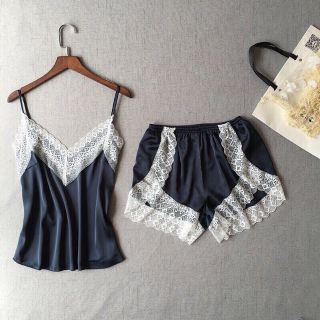 BỘ NGỦ PHI LỤA ĐÙI 2 DÂY PHỐI REN SEXY