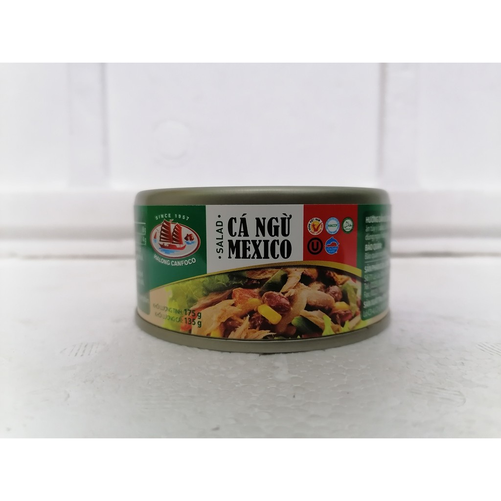 [175g] CÁ NGỪ XÀ LÁCH KIỂU MEXICO [VN] HALONG CANFOCO Salad Mexico Tuna (halal)