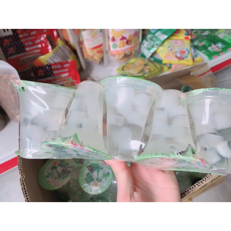 Lốc thạch nước dừa ngọc rồng hương yến nha đam và tăng lưcj vị dâu 10 -8