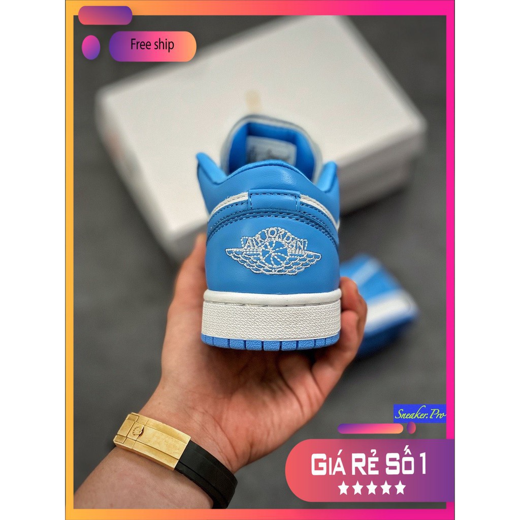 (FULL BOX + QUÀ TẶNG) Giày thể thao AIR Jordan 1 Low UNC (W) cổ thấp siêu đẹp dành cho nam và nữ | BigBuy360 - bigbuy360.vn