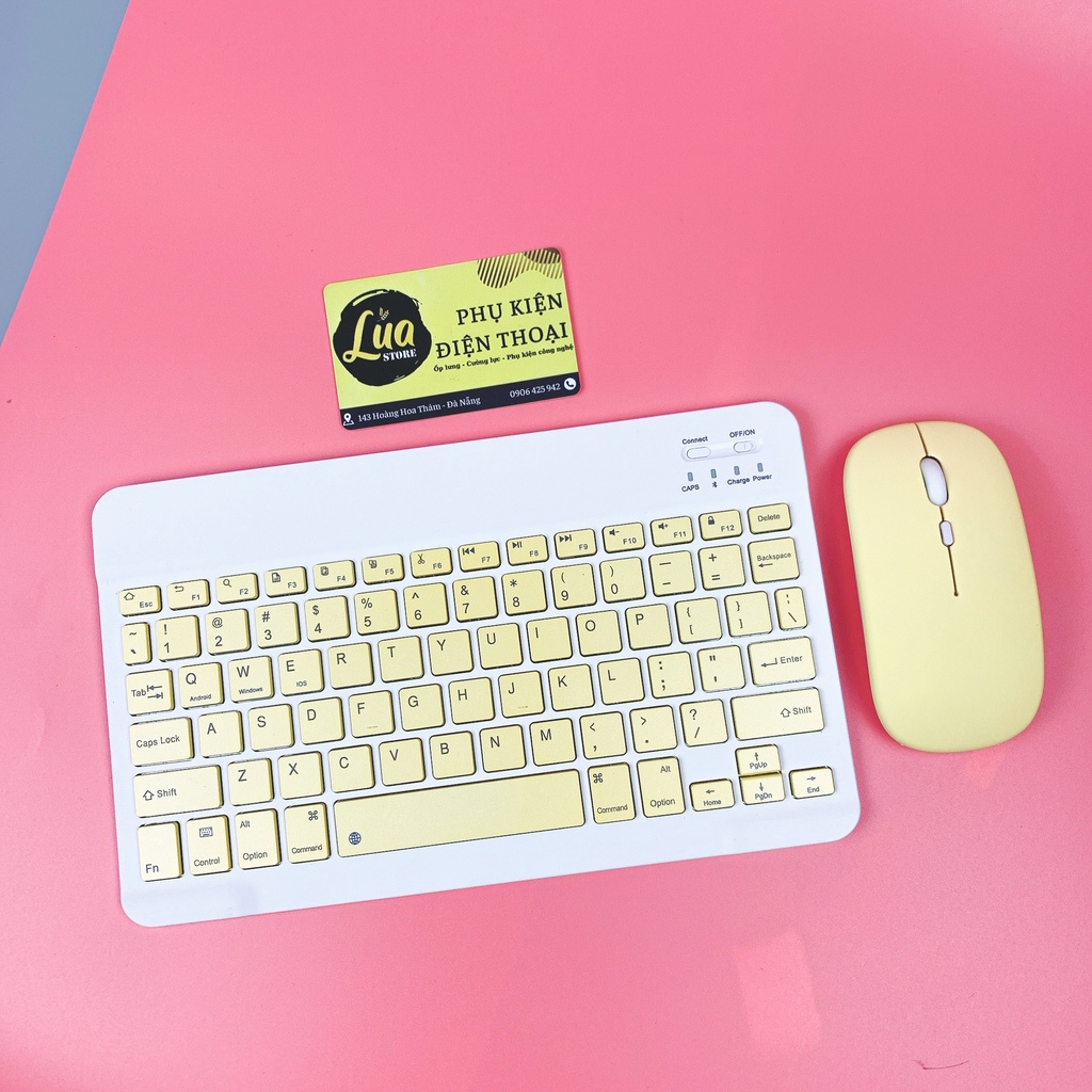 Bàn phím Bluetooth cho iPad phím vuông truyền thống, mặt lưng từ tính sử dụng cho bao da chuyên dụng