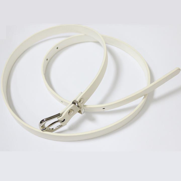 Thắt lưng nữ bản nhỏ khóa sắt trắng