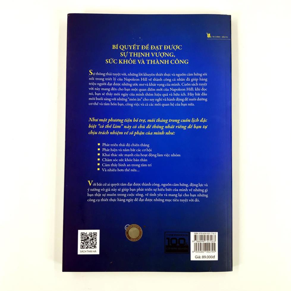 Sách - Napoleon Hill - Nghĩ Giàu Làm Giàu 365 Ngày [Thái Hà Books]