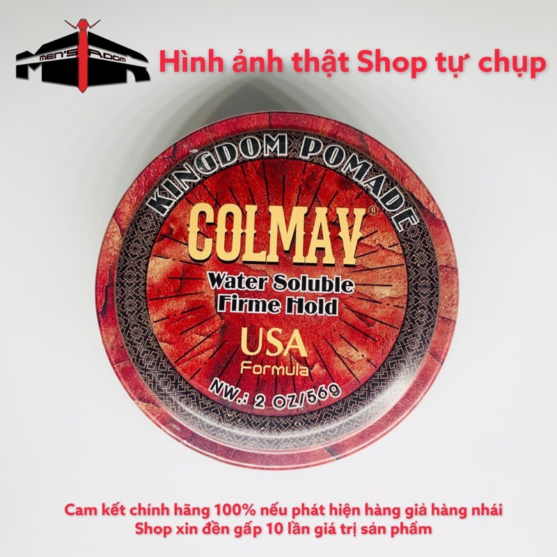 Wax Sáp Vuốt tóc KingDom Barber Pomade COLMAV Gốc nước sản xuất công nghệ Mỹ