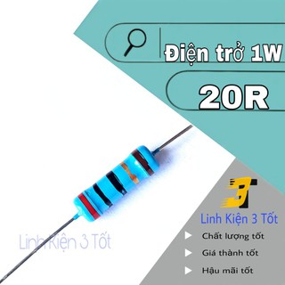 Điện trở 1w 5% 20r 20 ohm chân đồng