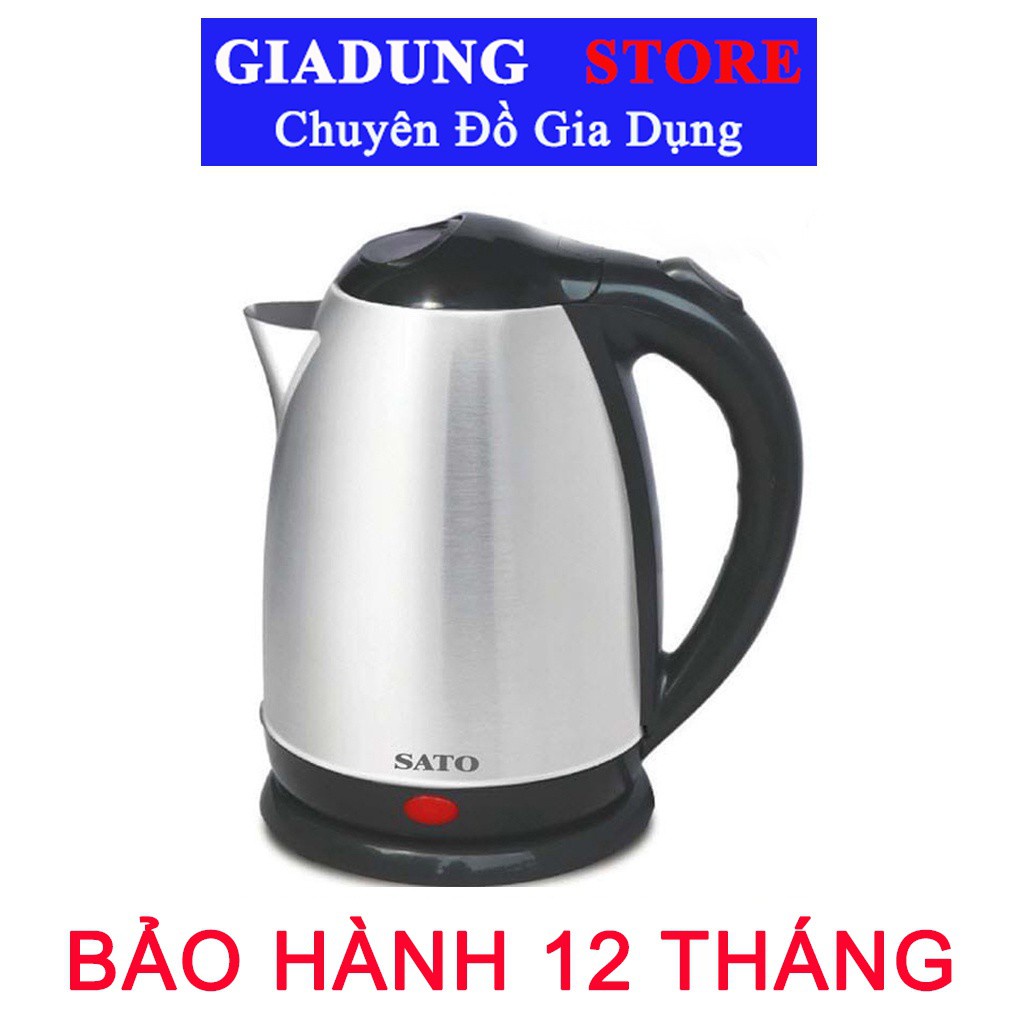 Ấm đun nước siêu tốc, Ấm siêu tốc Inox SATO 17ST41, Công nghệ Nhật Bản – Sản xuất tại Việt Nam.