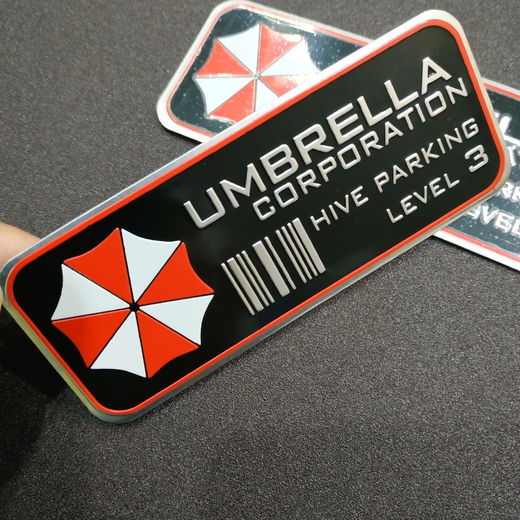Tem nhôm Umbrella hive parking level 3 - 11x4.5cm