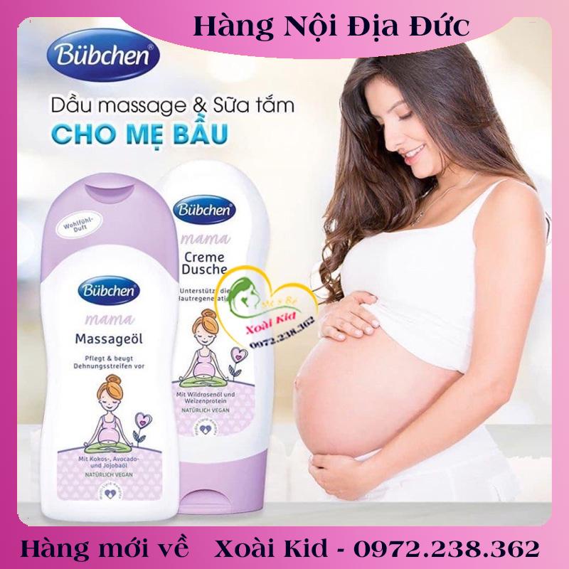 [auth] Sữa tắm và dưỡng thể Bubchen mama mẫu mới hàng Đức cho bà bầu [Hot]