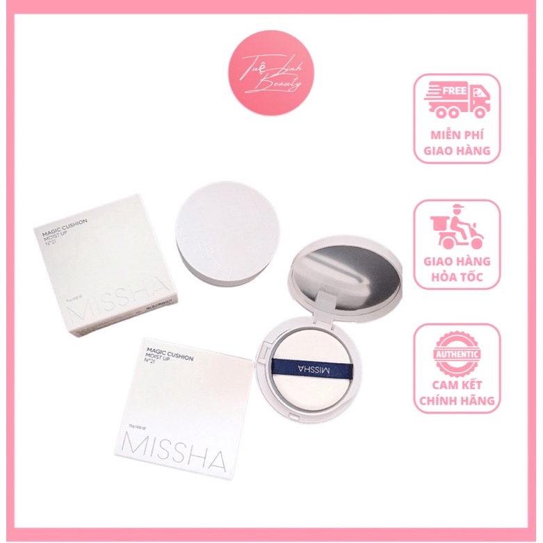 Phấn Nước Misha Vỏ Trắng Magic Cushion Moist Up