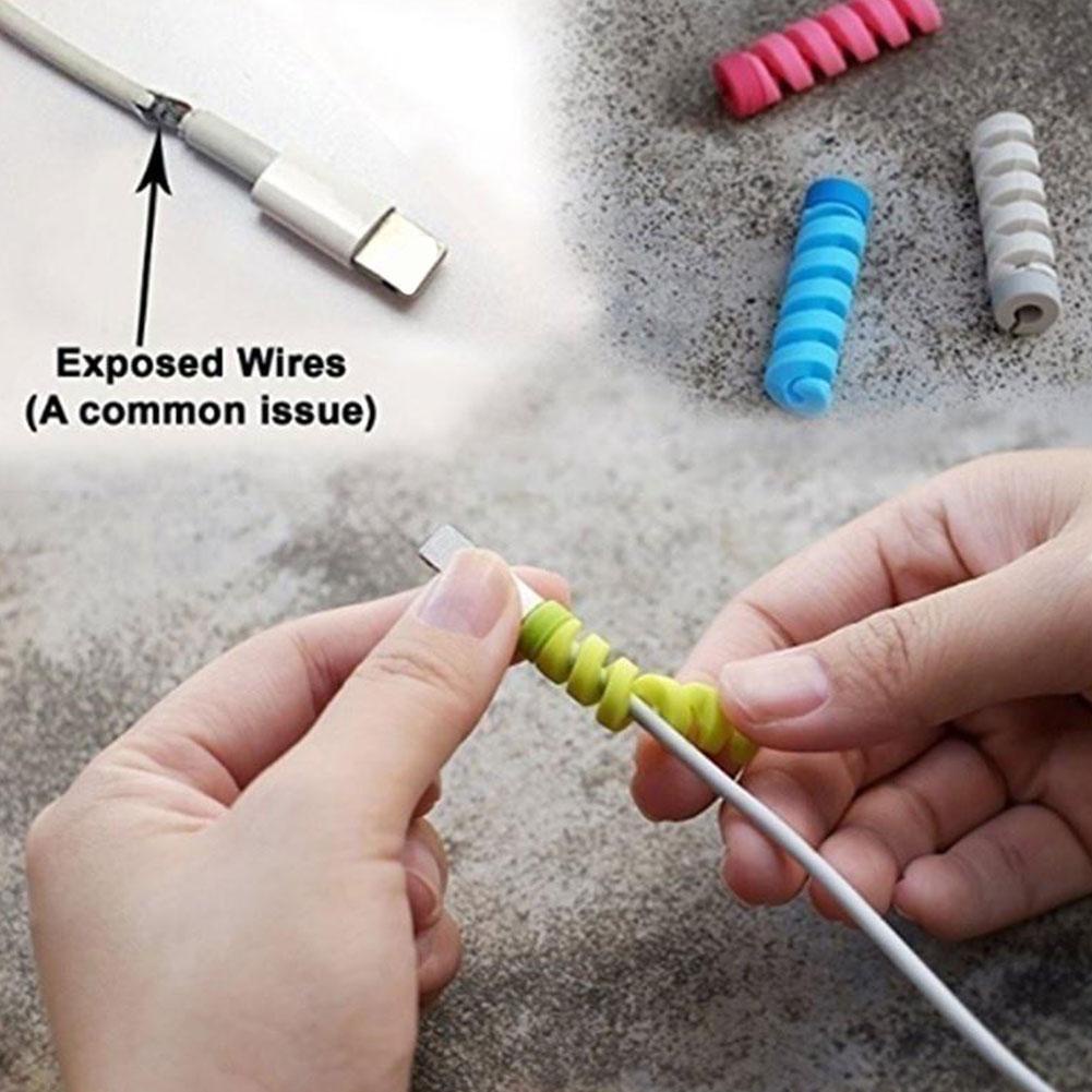 Bộ 4 Vỏ Bọc Bảo Vệ Dây Cáp Sạc Usb Chống Đứt Gãy K9Z2