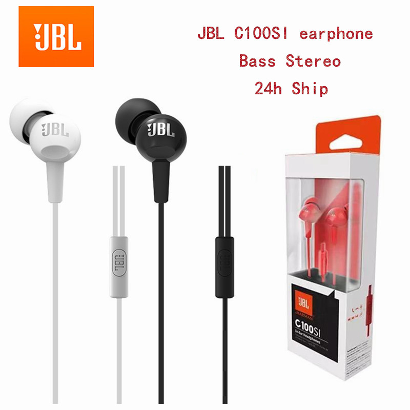 Tai Nghe Có Dây Jbl C100Si 3.5mm Kèm Mic (24H)