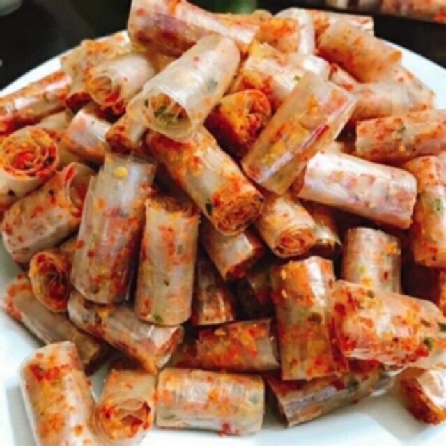[Mã 156FMCGSALE hoàn 8% đơn 500K] 500g Bánh tráng Cuộn Thập Cẩm.LONG AN
