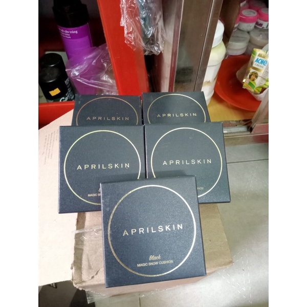 Phấn Nước April Skin Black Magic Snow Cushion Galaxy Edition (15g)