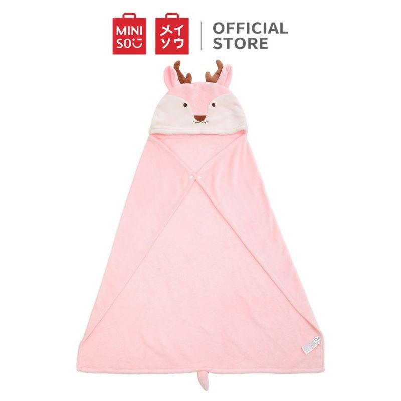 Miniso Chăn Ngủ Có Mũ Trùm Đầu Hình Động Vật Dễ Thương Xinh Xắn