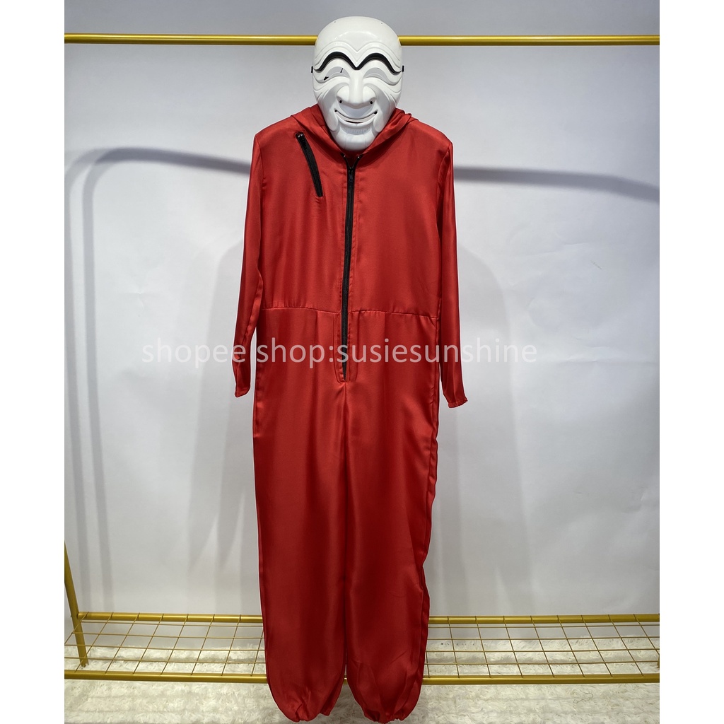 Trang Phục Hóa Trang Halloween La casa de papel Phong Cách Hàn Quốc Cho Người Lớn Và Trẻ Em