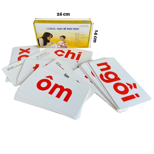 [Bộ 100 thẻ] Flashcard - Thẻ Học Dạy Bé Học Đọc Glenn Doman Chương trình Cơ Bản