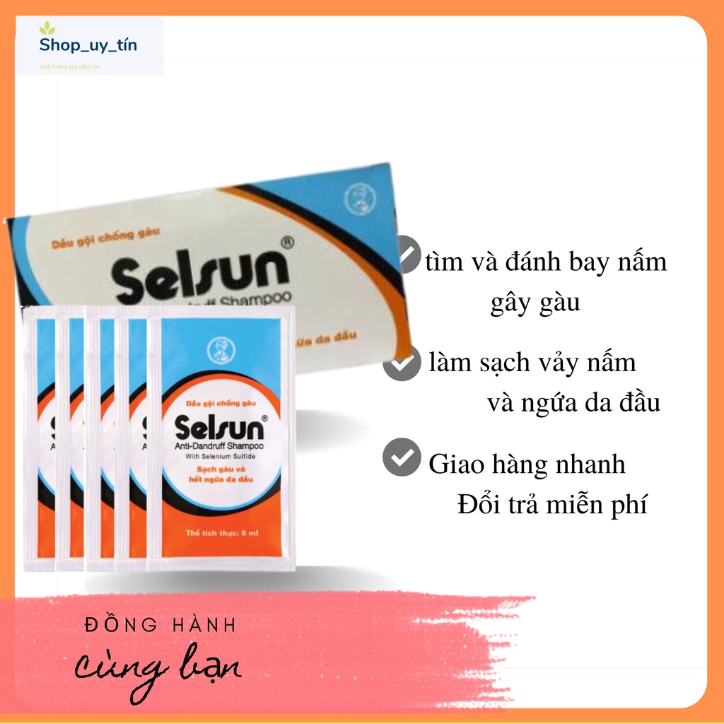 Dầu Gội Sạch SELSUN GÓI (Hộp 60 gói )