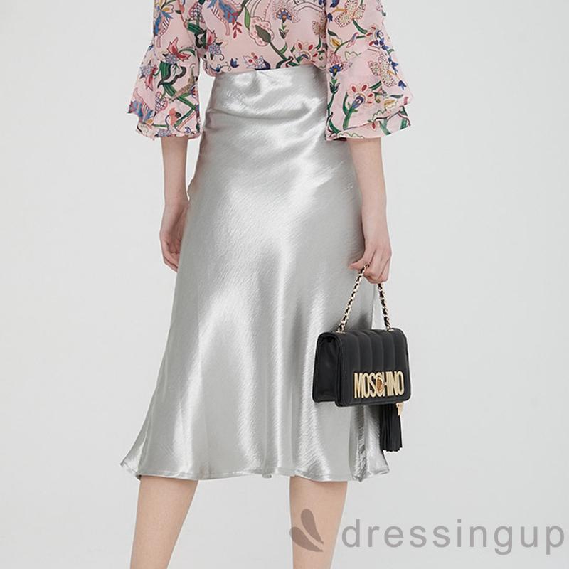 Chân váy satin thời trang cho nữ | BigBuy360 - bigbuy360.vn