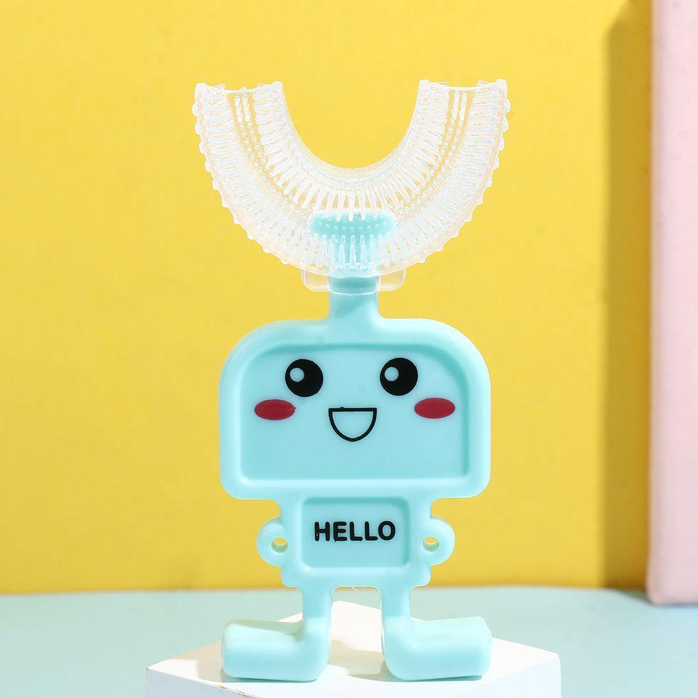 NIUYOU Bàn Chải Đánh Răng Bằng Silicon Mềm Kiểu Hoạt Hình Đáng Yêu Cho Bé