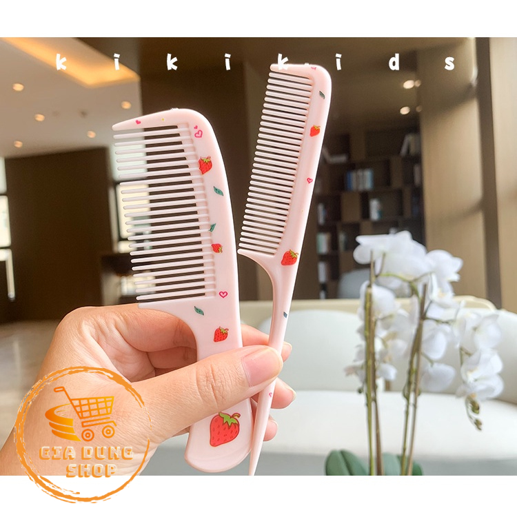 Set 2 Lược Chải Tóc Họa Tiết Dễ Thương