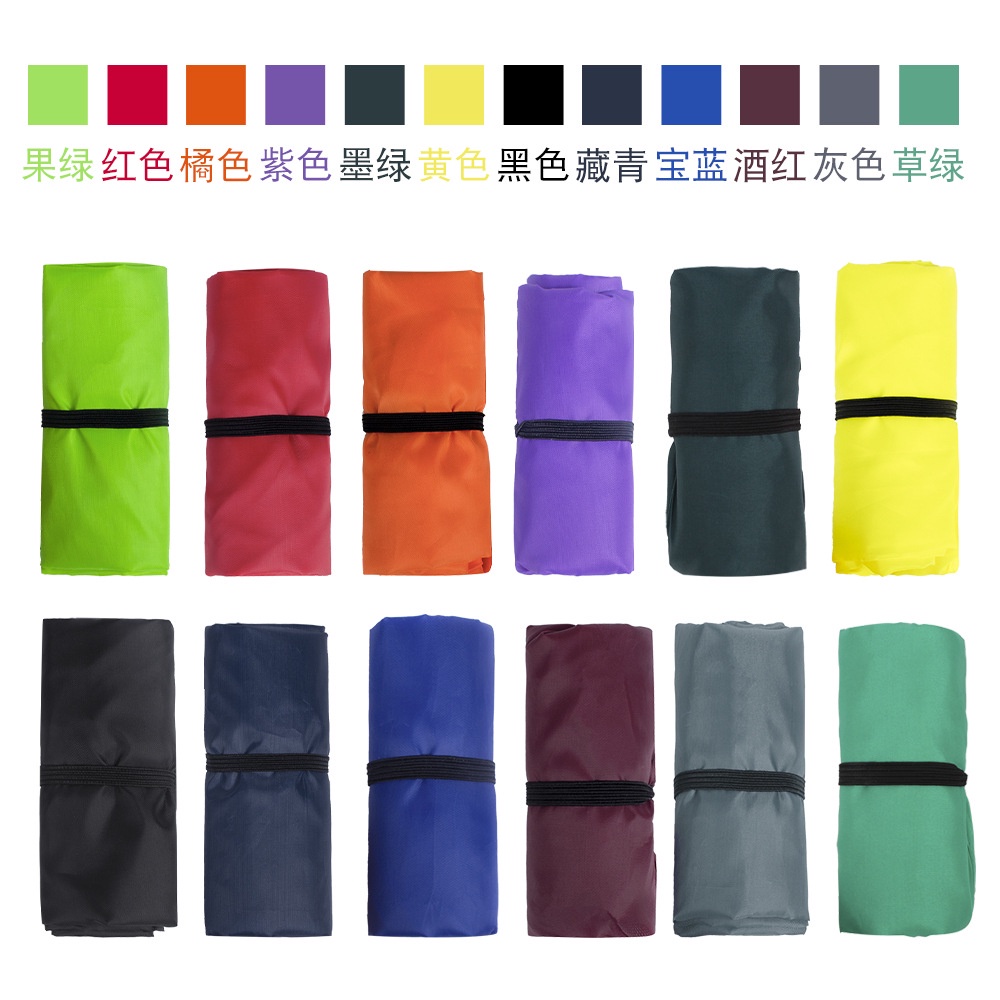 Japanese storage bag 210T portable folding shopping bag TAILI  plain color anti-splashing household tote bag