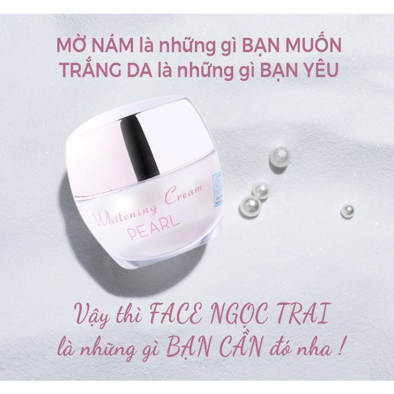 Kem dưỡng trắng da mặt ban đêm - mờ nám tàn nhang thâm - chống lão hóa face Ngọc Trai CRD