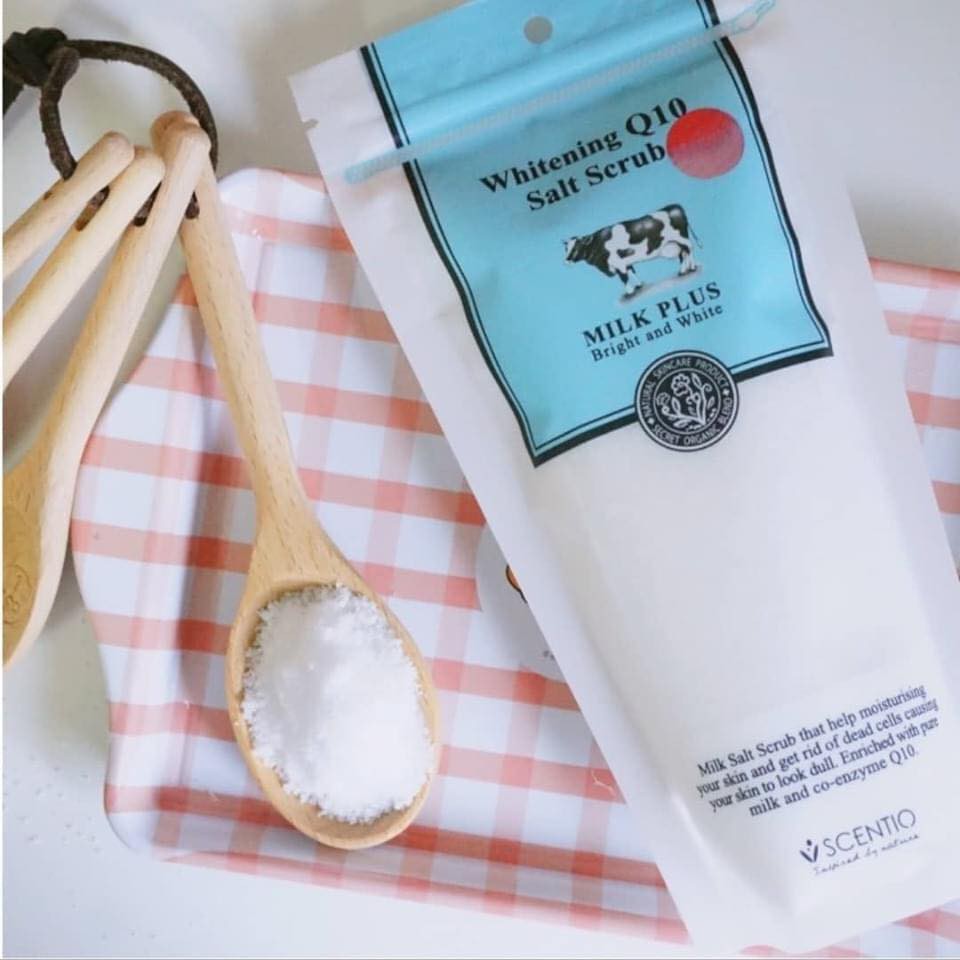 Muối tắm bò Scentio Beauty Buffet Q10 Whitening Salt Scrub