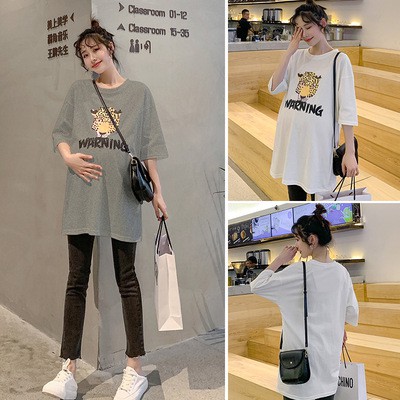 ❣️ ❣️Đầm thun Cotton dáng rộng cỡ lớn kiểu Hàn Quốc xinh xắn cho mẹ bầu