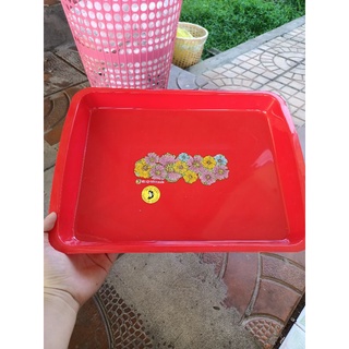 Mâm nhựa chữ nhật lớn 35,7x26,5cm