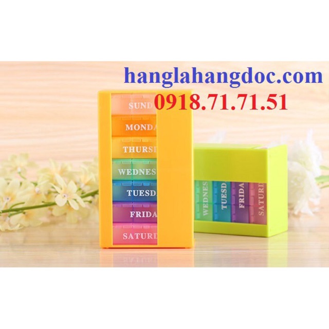 Hộp đựng thuốc chia 7 ngày, 01 ngày 03 liều size lớn version 2