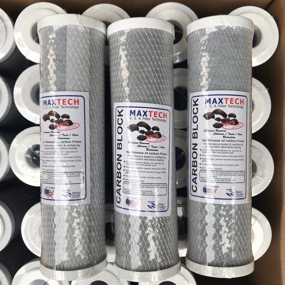 Lọi lọc nước số 3 than nét CTO Maxtech hấp thụ mùi màu trong nước