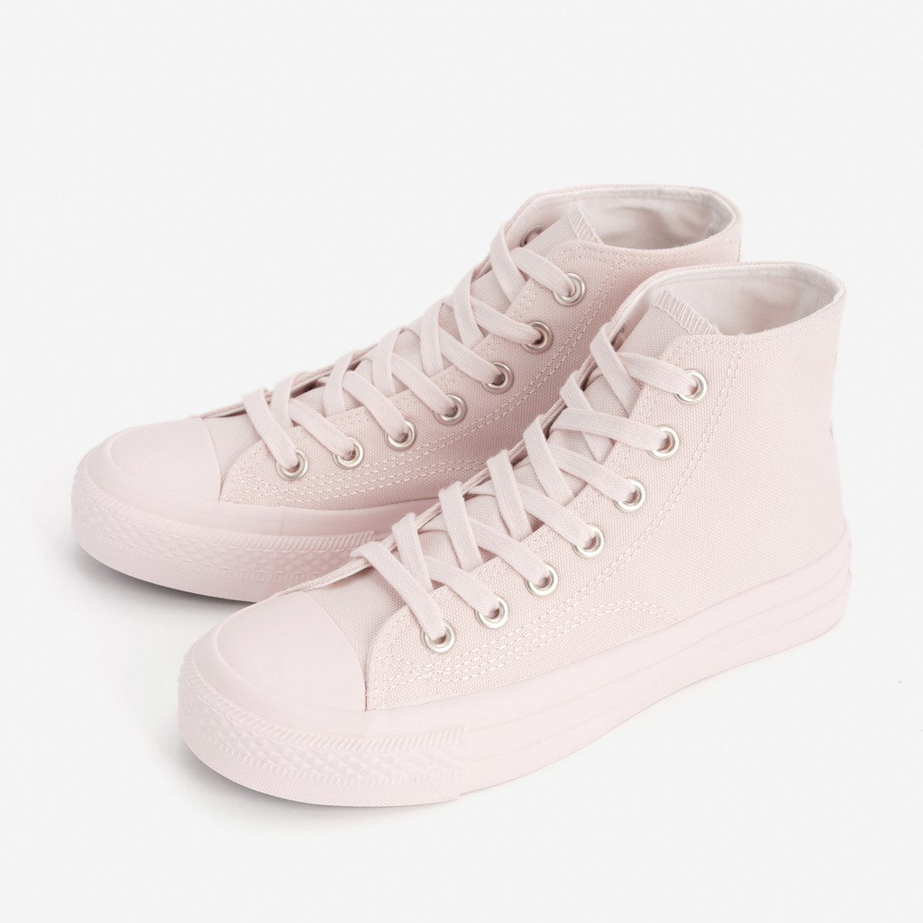 Giày Thể Thao Nữ  Sneaker Cao Cấp  Trơn Cổ Cao 3P - 09 - GSK377 | BigBuy360 - bigbuy360.vn