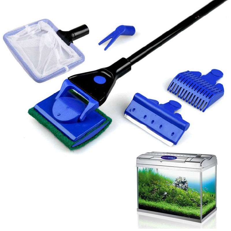 Bộ Dụng Cụ Vệ Sinh Bể Cá Cảnh 5 Trong 1 - Bộ Vệ Sinh Cá Cảnh 5 in 1