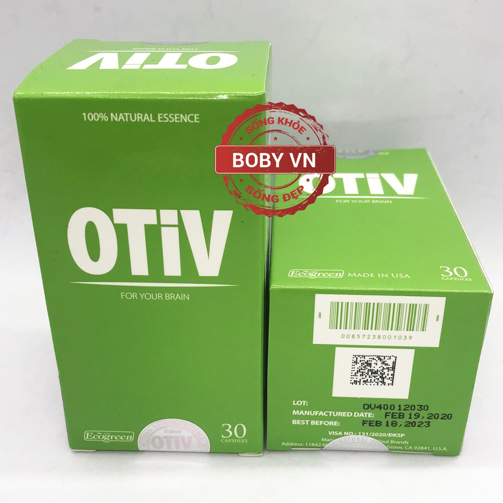 ❤️ OTIV - Cải thiện Thiếu Máu Não, Mất Ngủ, Đau Đầu, Tăng Cường Trí Nhớ, Giảm Stress - Chính hãng