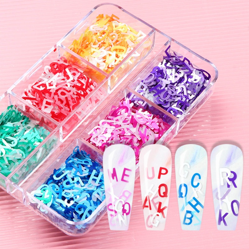Set Phụ Kiện Trang Trí Móng Tay Nghệ Thuật 3D Lấp Lánh